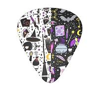 Magic Witch Witchcraft Bohemian Drawing Stolmx Guitar Pick Set - Full Print Design, 3 Thicknesses Available