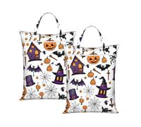 Magic Witch Witchcraft Bohemian Drawing Travel Laundry Bag with All-Over Print,Water-Resistant Twill Fabric,Smooth Zipper, Top Carry Handle,Hanging Loop,Large 58x46cm