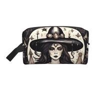 Magic Witch Witchcraft Bohemian Print Travel Toiletry Bag, Spacious Capacity Cosmetic Bag for Women Toiletry Bag for Men