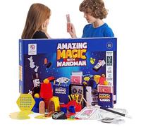Magic With Wandman - Amazing Magic Tricks for Kids, Easy to Perform with Step-by-Step Instructions - This Eco-Friendly Magic Kit Includes Classic Cups & Balls, Sliding Wand, Card Tricks & Much More
