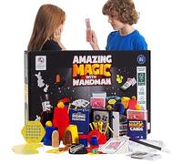 Magic With Wandman - Magic Tricks - Box of Tricks - Amazing Magic Set, - Magic Tricks for Kids - Suitable for Kids 6+, Includes the classic Cups & Balls, Magic Wand, Card Tricks & Much More