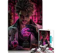 Magic Wizard 1000 Piece Jigsaw Puzzles for Adults,Challenging To Complete But Fun And Humorous Unique Home Decor And Gifts (75x50cm)