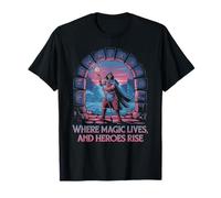 Magic Wizard Fantasy Hero Portal Quest Adventure Path T-Shirt