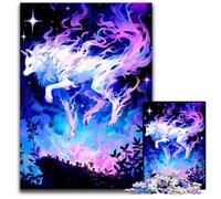 Magic Wolf Painting Jigsaw Puzzles 1000 Pieces for Adults Impossible Jigsaw Puzzles for Adults Brain Challenge for TeenagersHome Decor 1000 PCS(75x50cm)