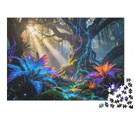 Magic Woods Puzzle for Adults 1000Pc Recyclable Paper Alien Forest Jigsaw Puzzle Parent Child Game Props Developing Boy & Girl‘s Intelligence Toy 38x26cm/1000pcs
