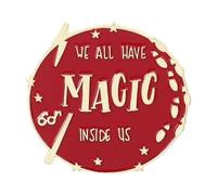 Magic World Enamel Pins Train Tickets Sunglasses Howler Lapel Badge Witch Wizard, Normal, Non-precious metal