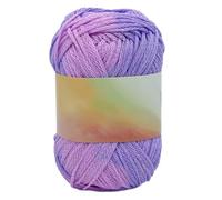 Magic Yarn Heat Sensitive Color Changing,Temperature Reactive Cotton Crochet Yarn, Soft Glow in The Dark Yarn for Crocheting, Knitting & Crafts Scarves Blankets Shawls (Purple)