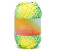 Magic Yarn Heat Sensitive Color Changing,Temperature Reactive Cotton Crochet Yarn, Soft Glow in The Dark Yarn for Crocheting, Knitting & Crafts Scarves Blankets Shawls (Green)