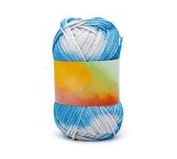 Magic Yarn Heat Sensitive Color Changing,Temperature Reactive Cotton Crochet Yarn, Soft Glow in The Dark Yarn for Crocheting, Knitting & Crafts Scarves Blankets Shawls (Blue)