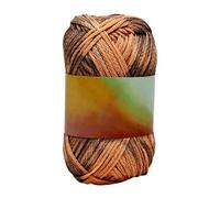 Magic Yarn Heat Sensitive Color Changing,Temperature Reactive Cotton Crochet Yarn, Soft Glow in The Dark Yarn for Crocheting, Knitting & Crafts Scarves Blankets Shawls (Brown)