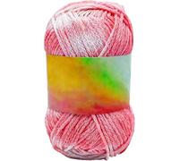 Magic Yarn Heat Sensitive Color Changing,Temperature Reactive Cotton Crochet Yarn, Soft Glow in The Dark Yarn for Crocheting, Knitting & Crafts Scarves Blankets Shawls (Pink)