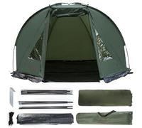 Magic3org Carp Fishing Bivvy Tent 1-2 Man Easy Install Windbreak Lightweight Waterproof Day Shelter with Ground Sheet Carry Bag for All Weather Overnight Fishing Trip