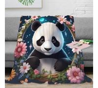 Magical 3D Printed Panda Art Blanket Ultra Soft Microfiber for Adults Home Décor Panda Throw Blanket 50x60(127x152cm)