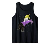 Magical Animal Non Binary Flag Unicorn LGBT Queer Non Binary Tank Top