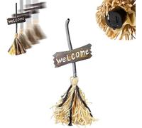 Magical Animated Witch Broom, Knotolace Halloween Witch Flying Broom with Spooky Laughing for Halloween Party Decoration Gift, Animated Haunted Dancing Moving Broomstick for Home Decor (1Pcs)