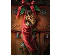Magical Arrival - Anne Stokes Dragon Yule / Christmas Greetings Card