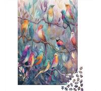 Magical Birds Perched on The Tree BranchesJigsaw Puzzles 1000 Pieces for Adults Puzzle Educational Games