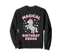 Magical Birthday Squad Unicorn Pinata Cute Girls Party Sweatshirt