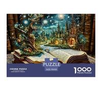 Magical Book 1000 Pieces Puzzle Game - Forest Gate Sparkles The Whole Family Fun And Challenging Activity for Home Decompression70x50cm/1000pcs
