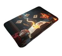 Magical Bronze Tarot Book Print Bathroom Rugs 30x20 Inches, Absorbent Non Slip Bath Mat Rugs, Machine Washable Shower Rug Bath Mats for Bathroom