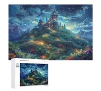 Magical Castle 1000 Piece Jigsaw Puzzles Suitable All AgesJigsaws Parent-Child Quality Time Vibrant Puzzle Ideal Festival Gift Home Decor 1000 PCS