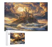 Magical Castle 1000Pc Jigsaw Puzzles Adults ChildrenJigsaws Post-Exam Relaxation Challenging Design Great Gift Students Stress Reliever 1000 PCS