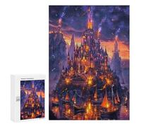 Magical Castle 300Pc Jigsaw Puzzles Adults ChildrenJigsaws Post-Exam Relaxation Challenging Design Great Gift Students Stress Reliever 300 PCS