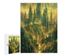 Magical Castle 500Pc Jigsaw Puzzles Adults KidsJigsaws Family Road Trip Activity Vibrant Whimsical Design Great Gift Travelers 500 PCS