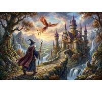 Magical Castle Wizard 1000 Piece Jigsaw Puzzle,Premium Cardboard,Educational Toy,Home Wall Decor,Gift Idea,Adults & Kids 14+,Impossible Challenge,Stress Relief 70x50cm