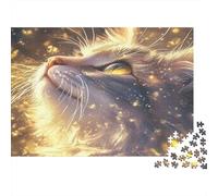 Magical Cat Eyes 1000 Piece Jigsaws with Perfect Snap Fit Centenary Jigsaws for A Sustainable Hobby As Wall Art Puzzle for Self-care Gifts 38x26cm/1000pcs