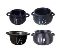 Magical Cauldron-Shaped Measuring Cups Set Halloween Baking Essentials for Decor & Party Supplies Witches Kitchens Measuring Cups