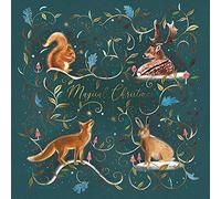 Magical Christmas Gold Foiled Christmas Greeting Card Fable Range Xmas Cards XFBL0001