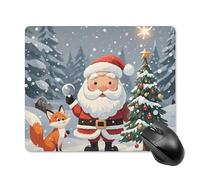 Magical Christmas Square Mouse Pad Portable Computer Mousepad with Non-Slip Rubber Base 18 * 22cm Ultra-Thin Gaming Mouse Mat for Computer Laptop Office Desk Accessories