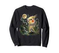 Magical Cockatiel, birds, nature, forest, river, animal Sweatshirt