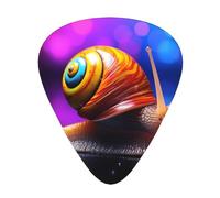 Magical Colored Snails Printed guitar picks - three thicknesses: thin, medium and thick, suitable for electric guitar, bass and ukulele.