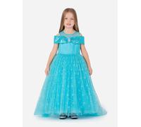Magical Costumes Girls Elsa Snow Kingdom Princess Costume in Blue - Blue - 6 Yrs