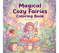 Magical Cozy Fairies Coloring Book: Bold and Easy Cute Fantasy Coloring Pages with Magical Fairies Cozy Scenes and Relaxing Whimsy