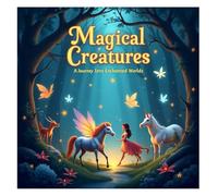 Magical Creatures Coloring Book: Enchanted Beasts, Cute Fantasy Animals & Mythical Worlds: 30 Whimsical Designs for Kids, Teens & Adults | Dragons, Fairies, Unicorns, Mystical Forests & More