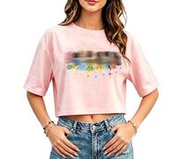 Magical Crop Shirt for Women Magic Kingdom Princess Tshirt Funny Family Vacation Trip Tee Casual Holiday Top