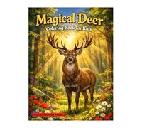 Magical Deer Coloring Book for Kids: Fun & Relaxing Animal Coloring Pages
