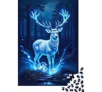 Magical Deer Fantasy 1000 Pc Eco-friendly Paper Jigsaw Puzzle Kids Beginners Fun Game Beautiful Decoration 70x50cm/1000pcs