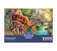 Magical DeerHigh-Quality Jigsaw Puzzles for Adults A Collection of 1000 Advanced And Challenging Educational Puzzle Pieces - A Rewarding And Intellectual Gift Option for Adults And Kids 12 Years Up T