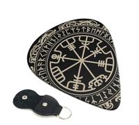 Magical Design Norse Runes Compass Guitar Pickfor Pickups For Acoustic Electric Guitar Bass Ukulele