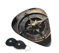 Magical Design Norse Runes Compass Guitar Plectrums, 6 Guitar Plectrums, Double Sided Printing, For Acoustic Guitar, Bass, Ukulele, Electric Guitar (0.46 Mm 0.71 Mm 0.96 Mm)