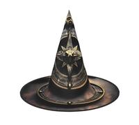 Magical Design Norse Runes Compass Halloween Witch Hat 1 Comfortable And Durable Suitable For Party Role Play And Carnival
