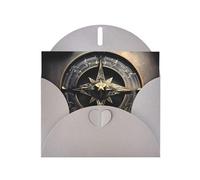 Magical Design Norse Runes Compass Holiday Cards | Double Sided Glitter Cardstock | Christmas, Birthday, Valentine's Day, Wedding & Party Invitations | Envelopes Included