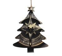 Magical Design Norse Runes Compass Patterned Wooden Ornaments, a Set of 6 Decorations, Suitable for Hanging on Christmas Trees and fireplaces.