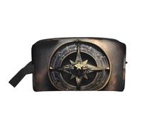 Magical Design Norse Runes Compass Portable Large-Capacity Travel Toiletry Bag (Print Models) Waterproof Makeup Storage Bag for Men and Women for Business Trips, Fitness, Bathroom, Daily Storage