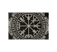 Magical Design Norse Runes Compass Printed Placemats Set of 4, Non-Slip Heat Insulating Washable Table Mats for Kitchen Dinning Gifts, Easy Clean, 45x30 CM