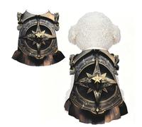 Magical Design Norse Runes Compass Ruffle Dog Dress Frilly Sleeveless Breathable Summer Party for Small Dogs Cats M